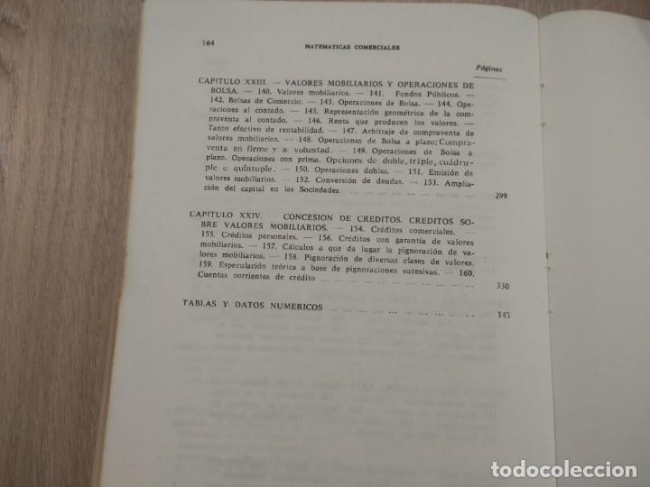 Libros de segunda mano de ciencias: MATEM&Aacute;TICAS COMERCIALES. J.L&Oacute;PEZ URQU&Iacute;A. - Foto 4