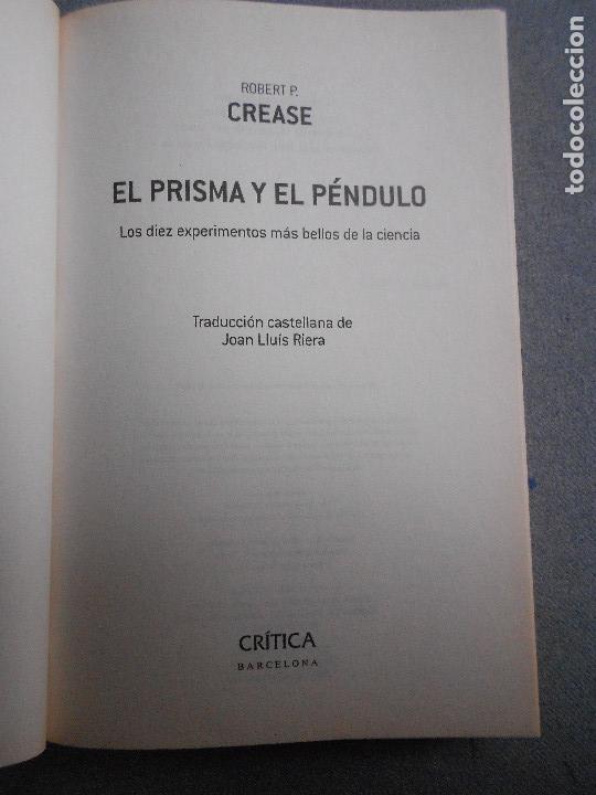 Libros de segunda mano de ciencias: EL PRISMA Y EL PENDULO - Foto 2