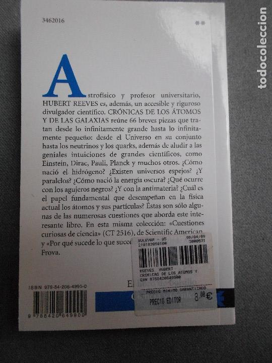 Libros de segunda mano de ciencias: CRONICAS DE LOS ATOMOS Y DE LAS GALAXIAS - Foto 3