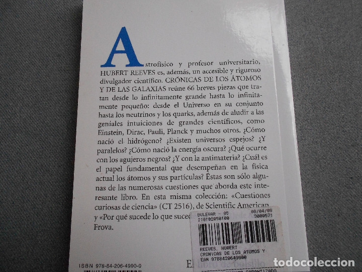 Libros de segunda mano de ciencias: CRONICAS DE LOS ATOMOS Y DE LAS GALAXIAS - Foto 4