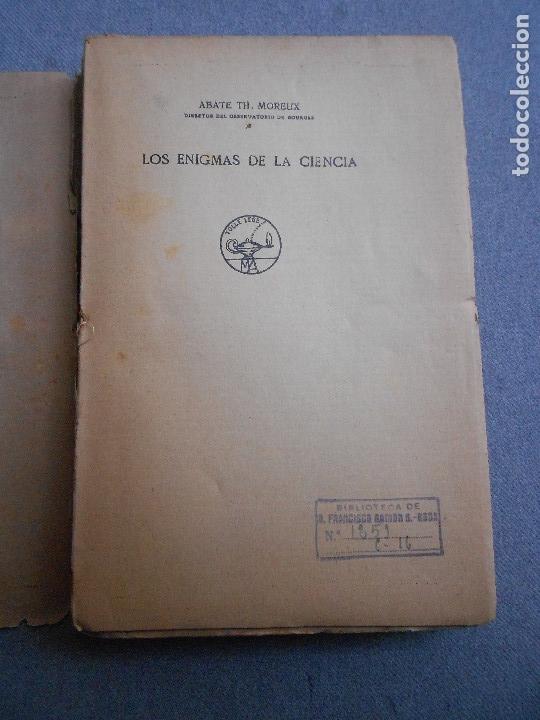 Libros de segunda mano de ciencias: LOS ENIGMAS DE LA CIENCIA - Foto 2