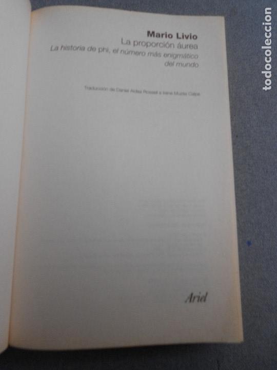 Libros de segunda mano de ciencias: LA PROPORCION AUREA - Foto 2