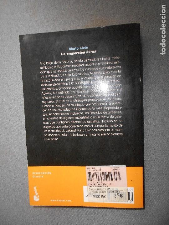 Libros de segunda mano de ciencias: LA PROPORCION AUREA - Foto 3