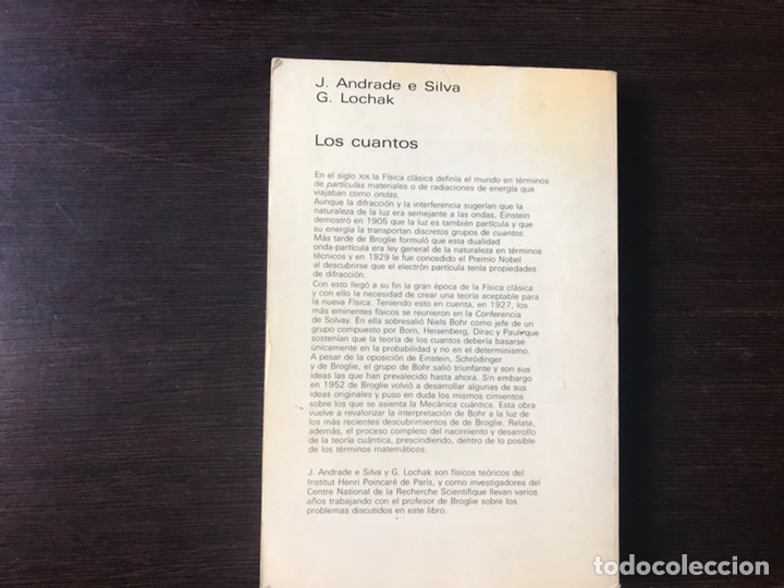 Libros de segunda mano de ciencias: Los cuantos. J. Andrade e Silva - Foto 2