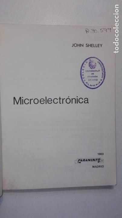 Libros de segunda mano de ciencias: MICROELECTR&Oacute;NICA John Shelley Paraninfo 1983 - Foto 4