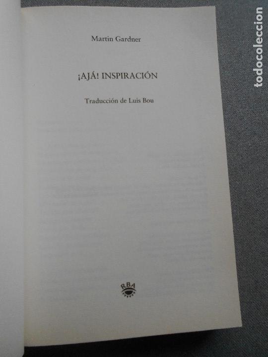 Libros de segunda mano de ciencias: AJA, INSPIRACION. MATEMATICAS QUE ESTIMULAN LA CREATIVIDAD - Foto 2
