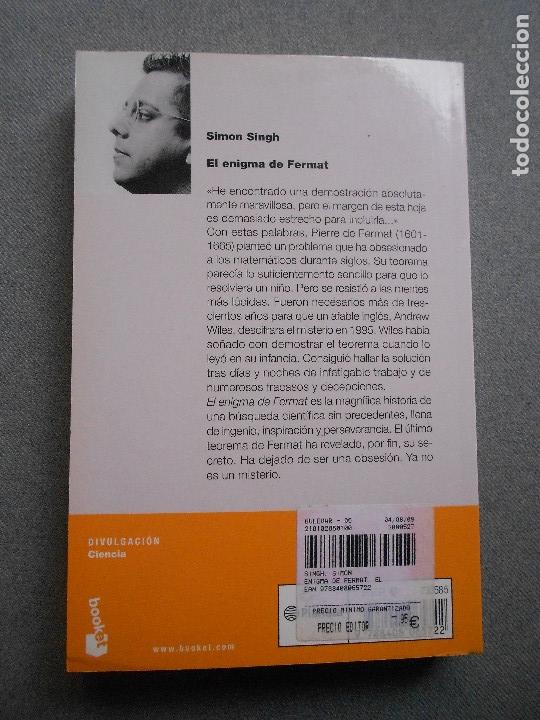 Libros de segunda mano de ciencias: EL ENIGMA DE FERMAT - Foto 4