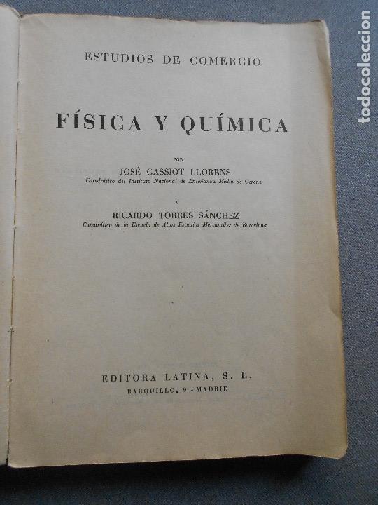 Libros de segunda mano de ciencias: FISICA Y QUIMICA. - Foto 2