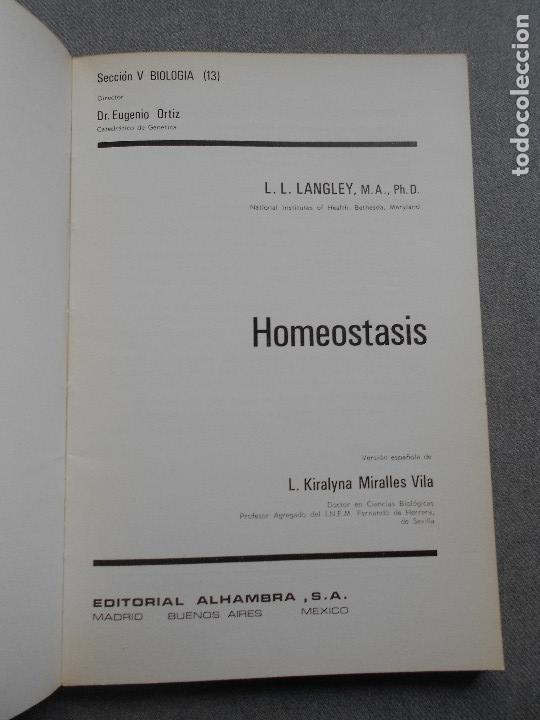 Libros de segunda mano: HOMEOSTASIS - Foto 2