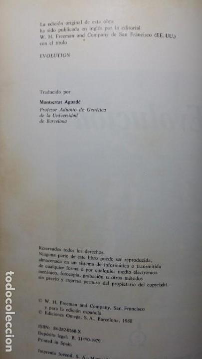 Libros de segunda mano: EVOLUCION (DOBZHANSKY-AYALA-STEBBINS-VALENTINE) - Foto 3
