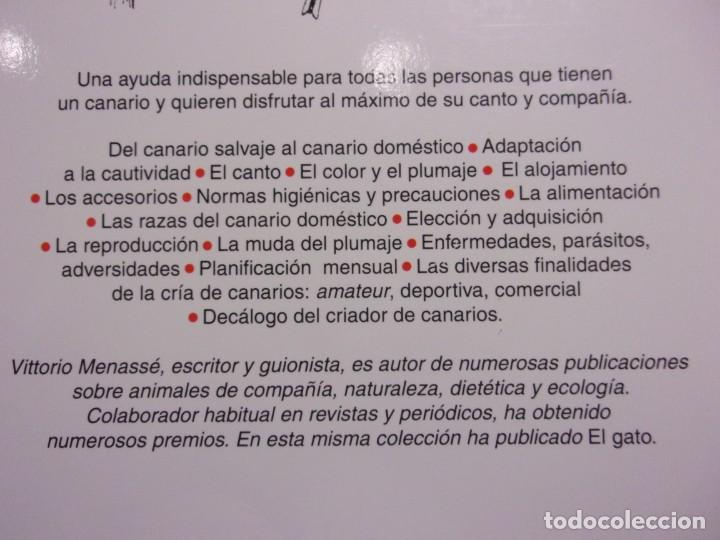Libros de segunda mano: EL LIBRO DEL CANARIO / Vittorio Menass&eacute; / 3&ordf; edici&oacute;n 1999 - Foto 3