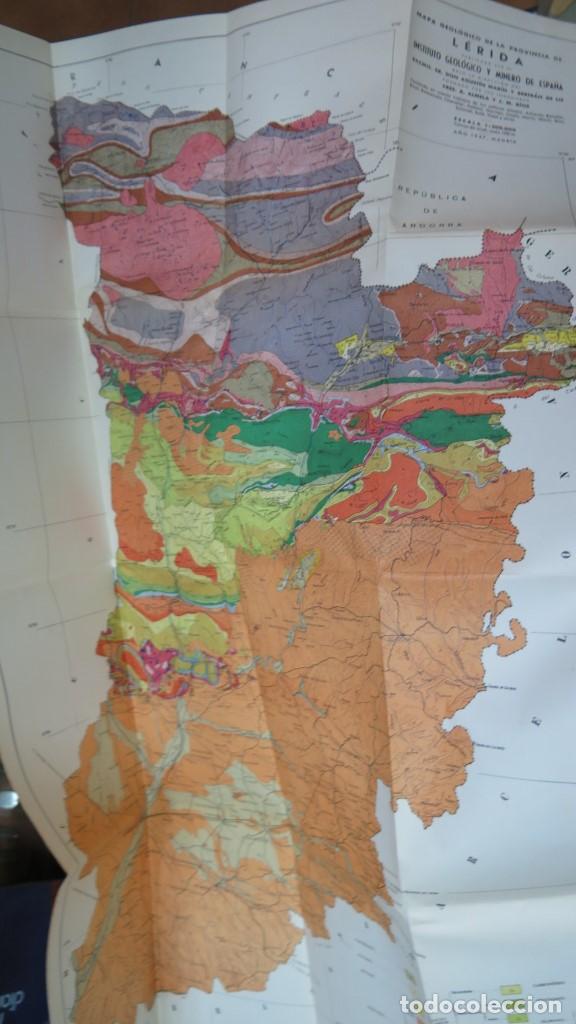 Libros de segunda mano: 1947.- EXPLICACION DEL MAPA GEOLOGICO DE LERIDA. VV.AA. CON 2 MAPAS - Foto 14