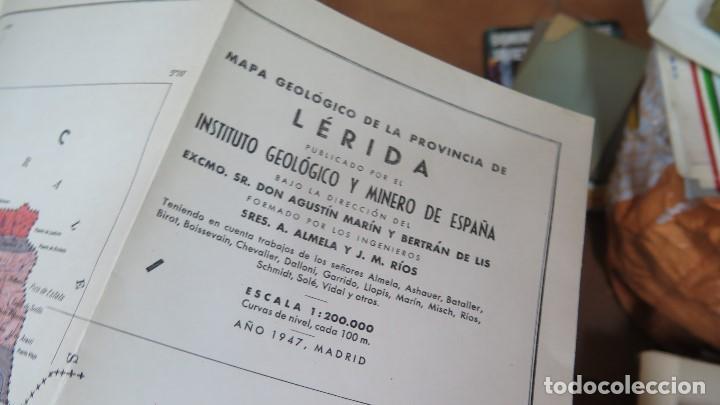 Libros de segunda mano: 1947.- EXPLICACION DEL MAPA GEOLOGICO DE LERIDA. VV.AA. CON 2 MAPAS - Foto 15