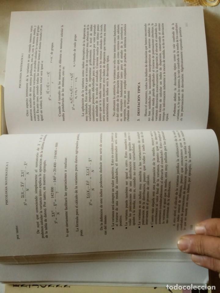 Libros de segunda mano de ciencias: PSICOLOGIA MATEMATICA I. 2 TOMOS+EJERCICIOS RESUELTOS. - Foto 2