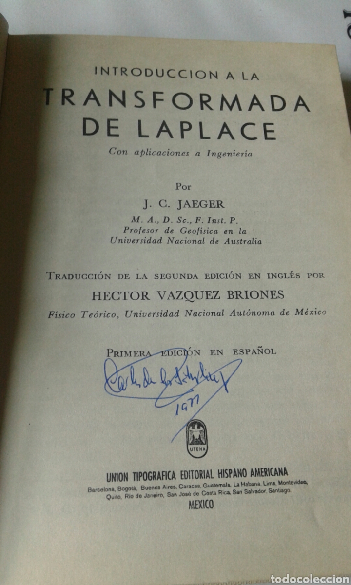 Libros de segunda mano de ciencias: Introducci&oacute;n a la transformada de laplace, J.C. Jaeger. - Foto 5