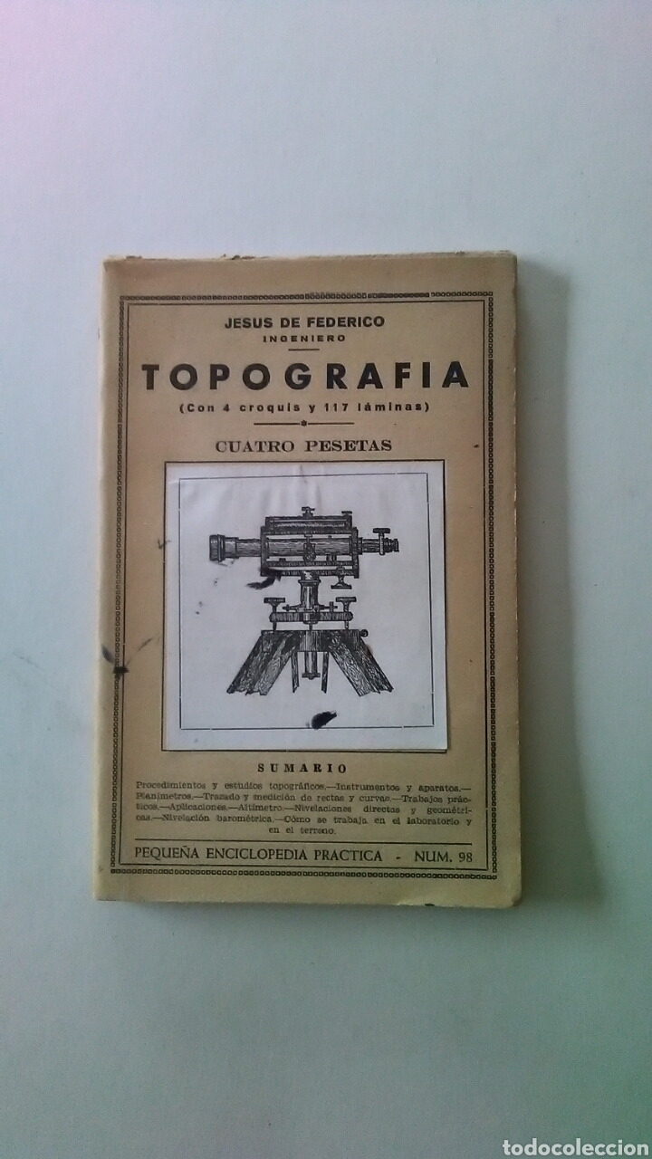 Libros de segunda mano: Topograf&iacute;a. Jesus de Federico. - Foto 1