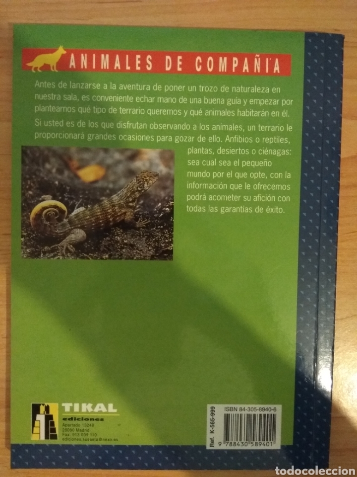 Libros de segunda mano: El nuevo libro del terrario. Werner Ullrich. Tikal - Foto 2