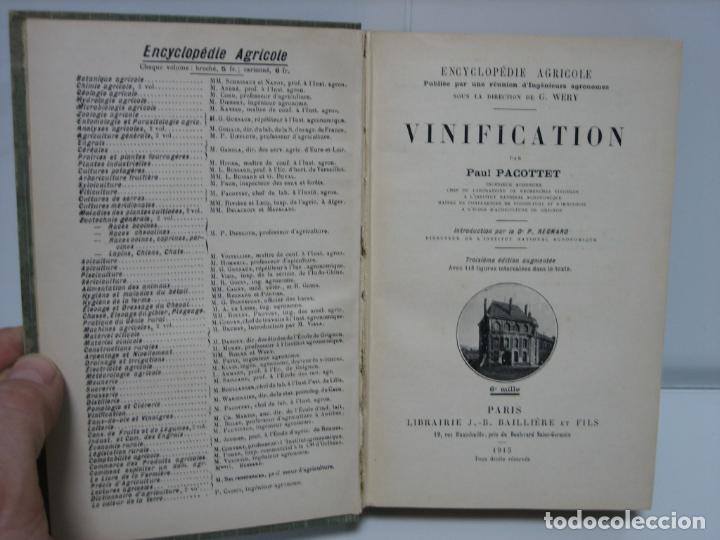 Libros de segunda mano: Enciclopedia agr&iacute;cola de vinification - Foto 2