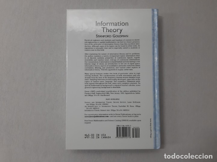 Libros de segunda mano de ciencias: Information Theory - Stanford Goldman - Foto 4