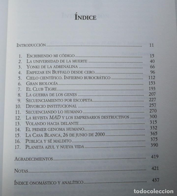 Libros de segunda mano: La vida descodificada - Craig Venter (Espasa Calpe, 2008) - Foto 4