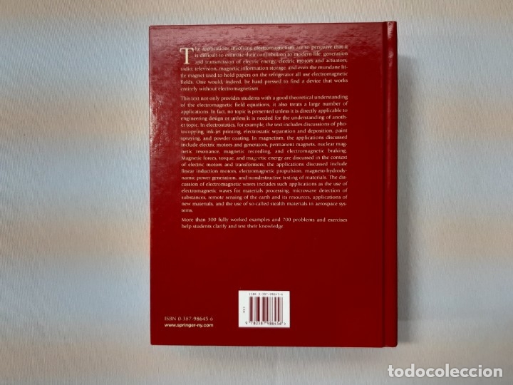 Libros de segunda mano de ciencias: Engineering Electromagnetics - Nathan Ida - Foto 4