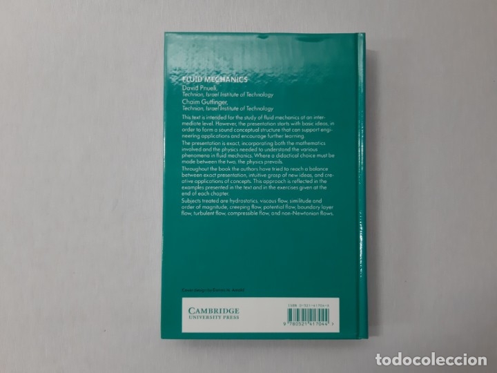 Libros de segunda mano de ciencias: Fluid Mechanics - David Pnueli, Chaim Gutfinger - Foto 4