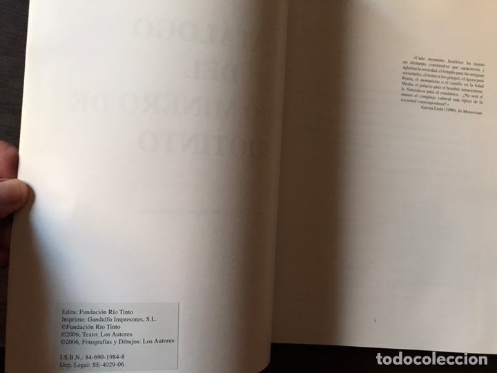 Libros de segunda mano: Cat&aacute;logo del nuevo museo de Riotinto. Como nuevo - Foto 2