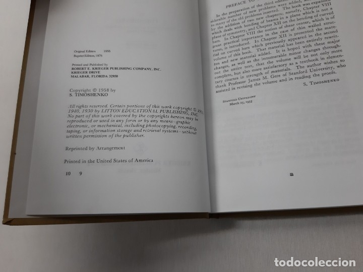 Libros de segunda mano de ciencias: Strength of Materials, Pt. 1 - S. Timoshenko - Foto 3