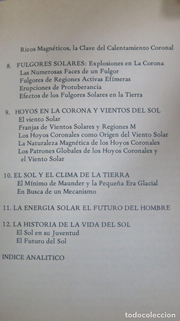 Libros de segunda mano de ciencias: EL SOL. NUESTRA ESTRELLA. ROBERT W. NOYES. ED. MEXICO - Foto 5