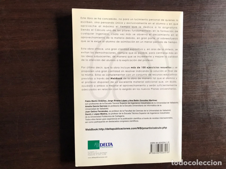 Libros de segunda mano de ciencias: C&aacute;lculo. Pablo Mart&iacute;n. Como nuevo - Foto 2