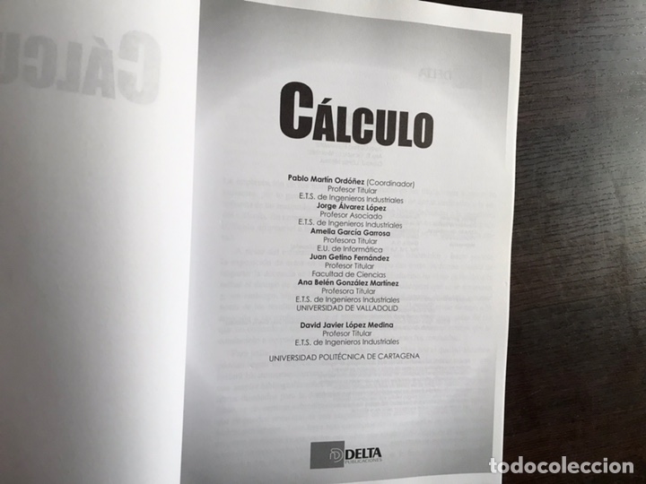 Libros de segunda mano de ciencias: C&aacute;lculo. Pablo Mart&iacute;n. Como nuevo - Foto 3
