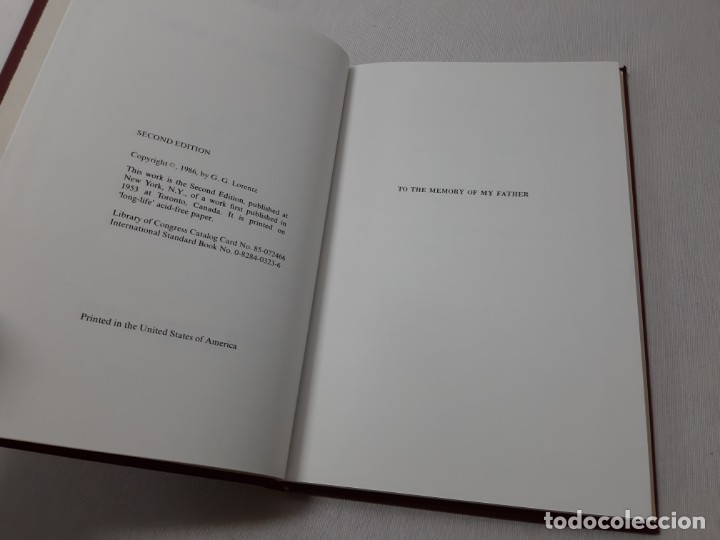 Libros de segunda mano de ciencias: Bernstein Polynomials - G. G. Lorentz - Foto 3