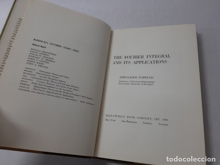 Libros de segunda mano de ciencias: The Furier Integral and its Applications - Ronald Bracewell - Foto 5