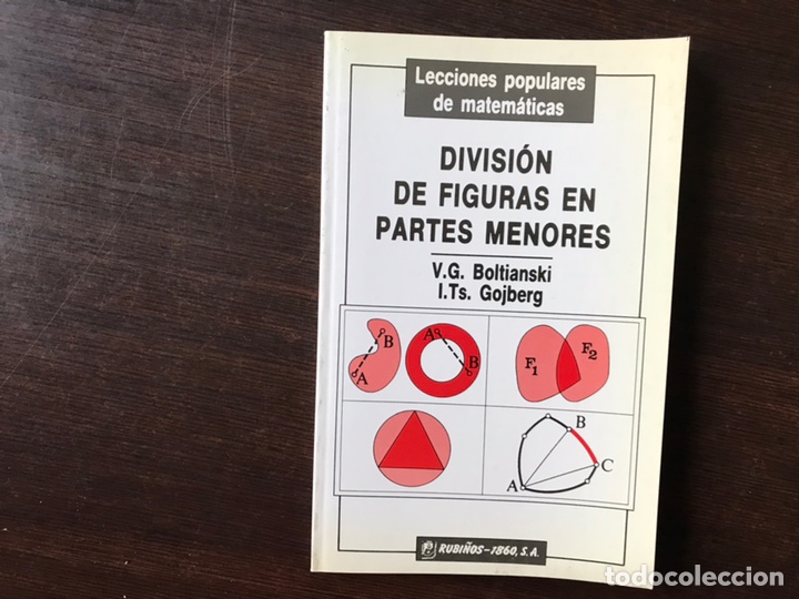 Libros de segunda mano de ciencias: Divisi&oacute;n de figuras en partes menores. V. G. Boltianski. Como nuevo - Foto 1