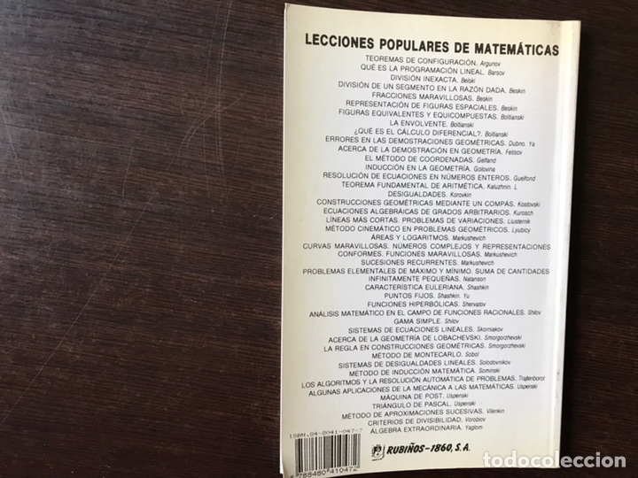 Libros de segunda mano de ciencias: Divisi&oacute;n de figuras en partes menores. V. G. Boltianski. Como nuevo - Foto 2