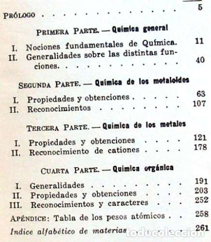 Libros de segunda mano de ciencias: VADEMECUM DEL QU&Iacute;MICO - IGNACIO PUIG - VER INDICE - Foto 2