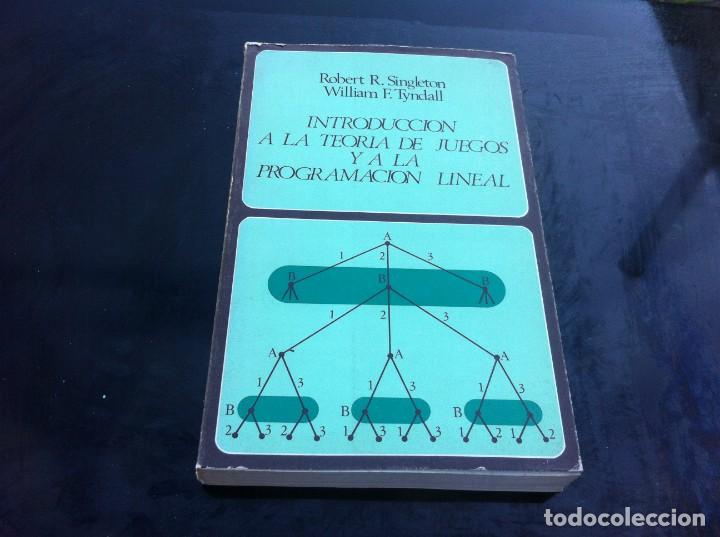 Libros de segunda mano de ciencias: ROBERT SINGLETON - WILLIAM TYNDALL.  INTRODUCCI&Oacute;N A LA TEOR&Iacute;A DE JUEGOS Y A LA PROGRAMACI&Oacute;N LINEAL. - Foto 1