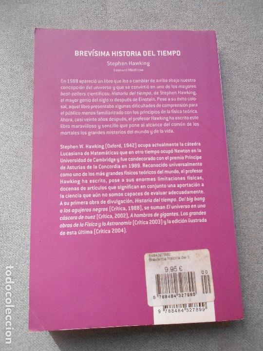 Libros de segunda mano de ciencias: BREVISIMA HISTORIA DEL TIEMPO - Foto 4