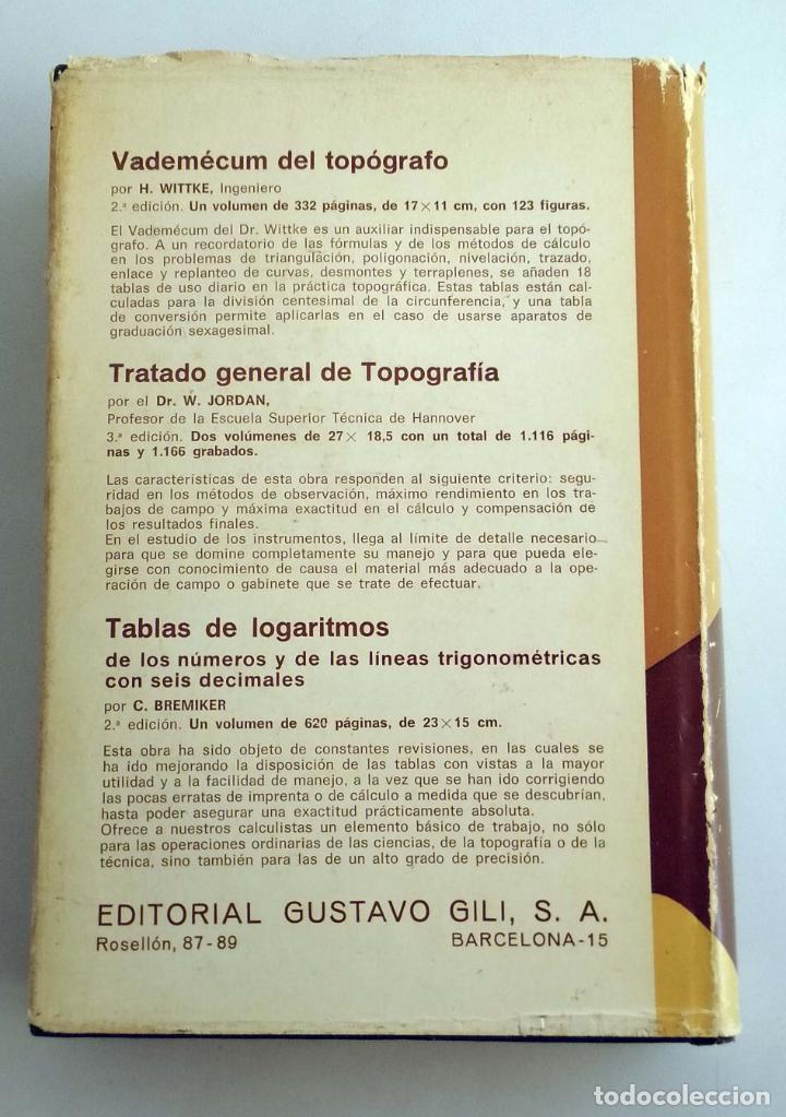 Libros de segunda mano de ciencias: Tratado de topograf&iacute;a. Pasini. Editorial Gustavo Gilil. - Foto 4