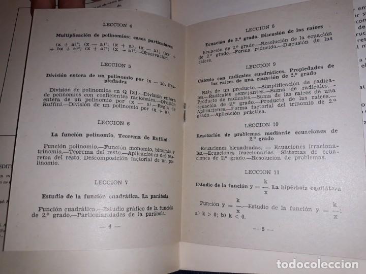 Libros de segunda mano de ciencias: MATEM&Aacute;TICA MODERNA BRU&Ntilde;O 1970 GU&Iacute;A DID&Aacute;CTICA CON PROGRAMA 4&ordm; CURSO EJERCICIOS RESUELTOS IMPECABLE - Foto 4