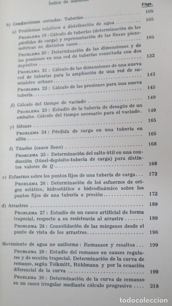 Libros de segunda mano de ciencias: PROBLEMAS DE HIDRAULICA APLICADA. DR. O. STRECK - Foto 3