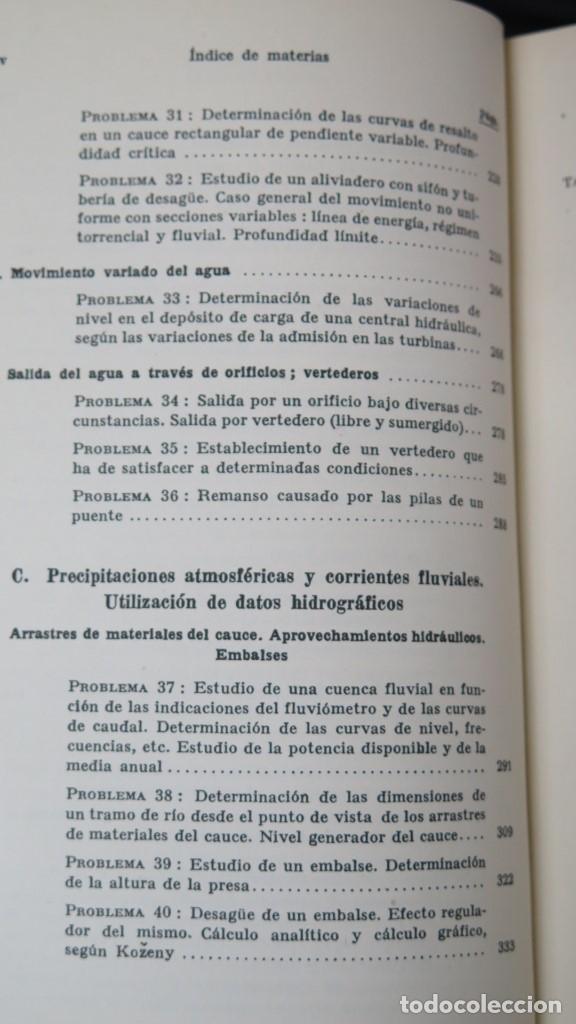 Libros de segunda mano de ciencias: PROBLEMAS DE HIDRAULICA APLICADA. DR. O. STRECK - Foto 4