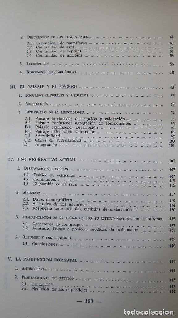 Libros de segunda mano: ESTUDIOS BASICOS PARA UNA ORDENACION INTEGRAL MONTES DE CERCEDILLA Y NAVACERRADA - Foto 3