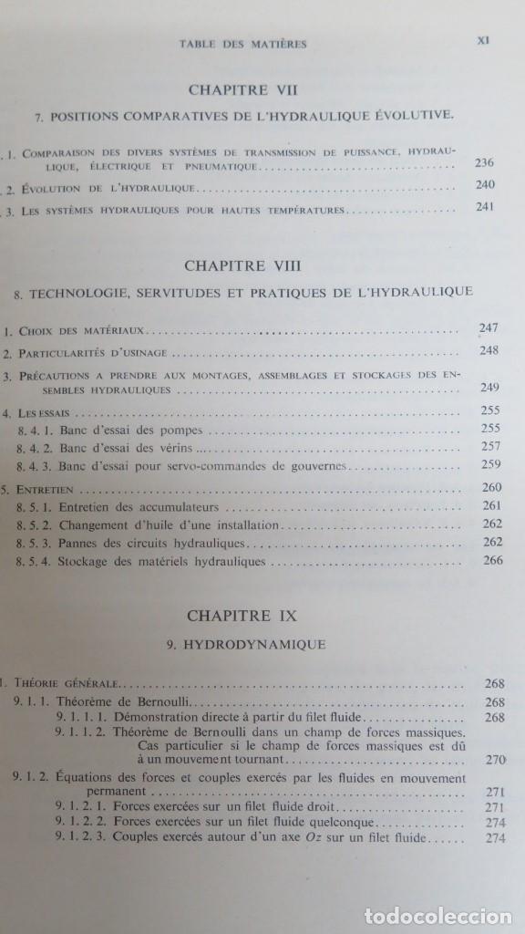 Libros de segunda mano de ciencias: LES MECANISMES HYDRAULIQUES. J.FAISANDIER - Foto 6