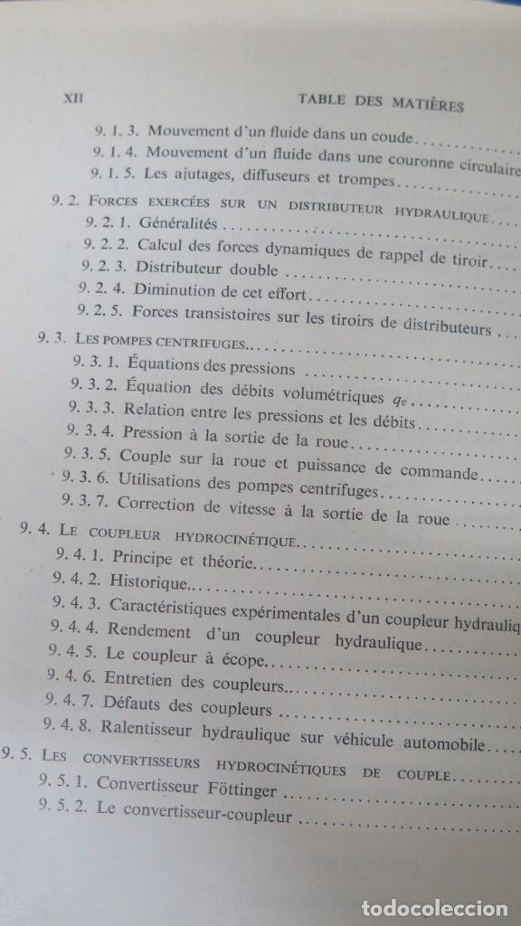 Libros de segunda mano de ciencias: LES MECANISMES HYDRAULIQUES. J.FAISANDIER - Foto 7
