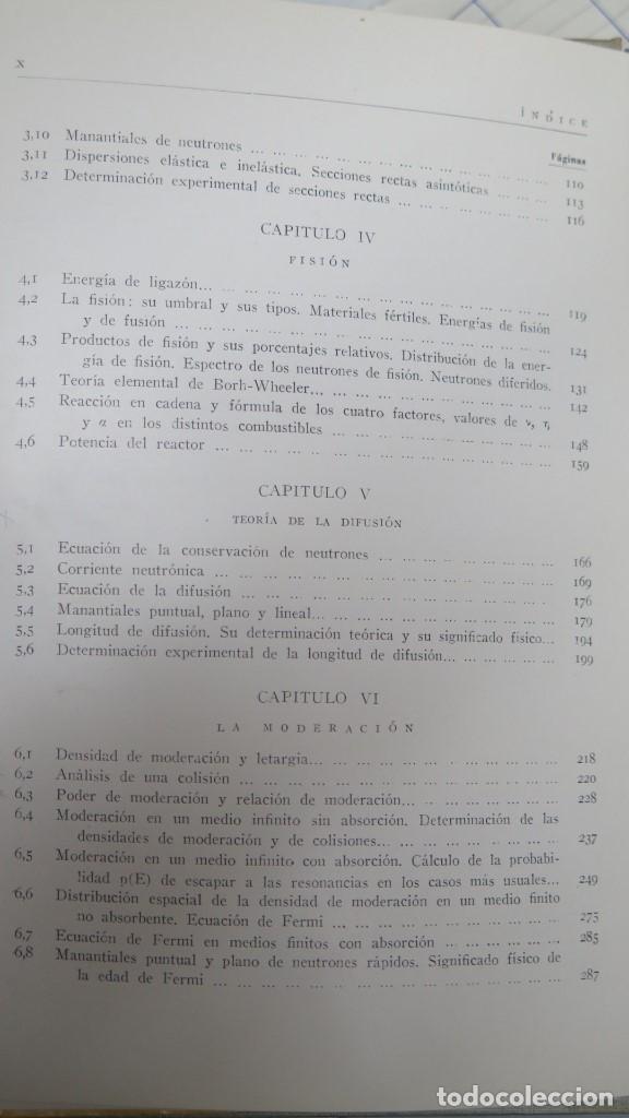 Libros de segunda mano de ciencias: TEORIA DE REACTORES Y ELEMENTOS DE INGENIERIA NUCLEAR. FEDERICO GODED - Foto 3