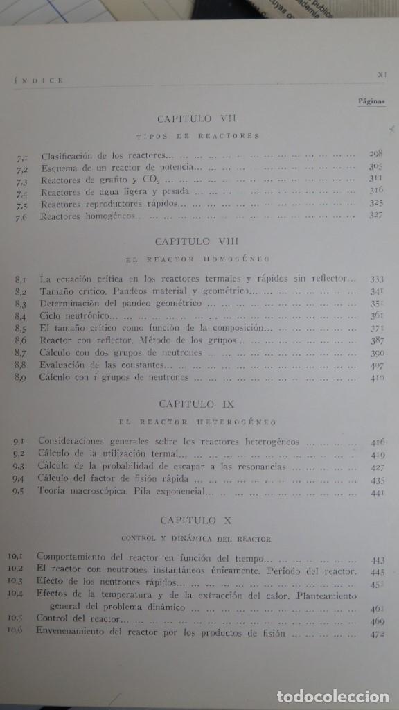 Libros de segunda mano de ciencias: TEORIA DE REACTORES Y ELEMENTOS DE INGENIERIA NUCLEAR. FEDERICO GODED - Foto 4