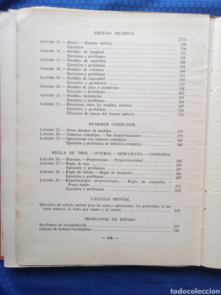 Libros de segunda mano de ciencias: ARITM&Eacute;TICA 1958 SEGUNDO GRADO EDITORIAL LUIS VIVES - Foto 3