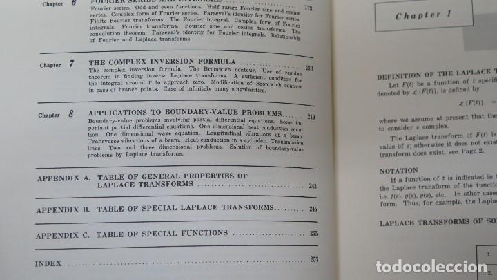 Libros de segunda mano de ciencias: THEORY AND PROBLEMS OF LAPLACE TRANSFORMS. MURRAY R. SPIEGEL - Foto 3