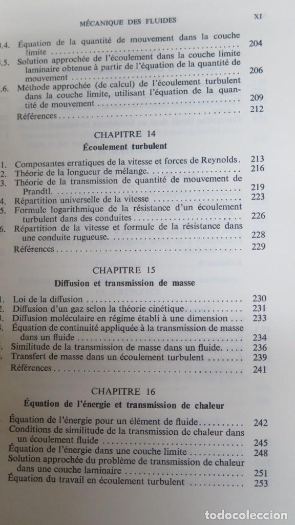 Libros de segunda mano de ciencias: Introduction a la m&eacute;canique des fluides et la transmission de la chaleur. KAY - Foto 6